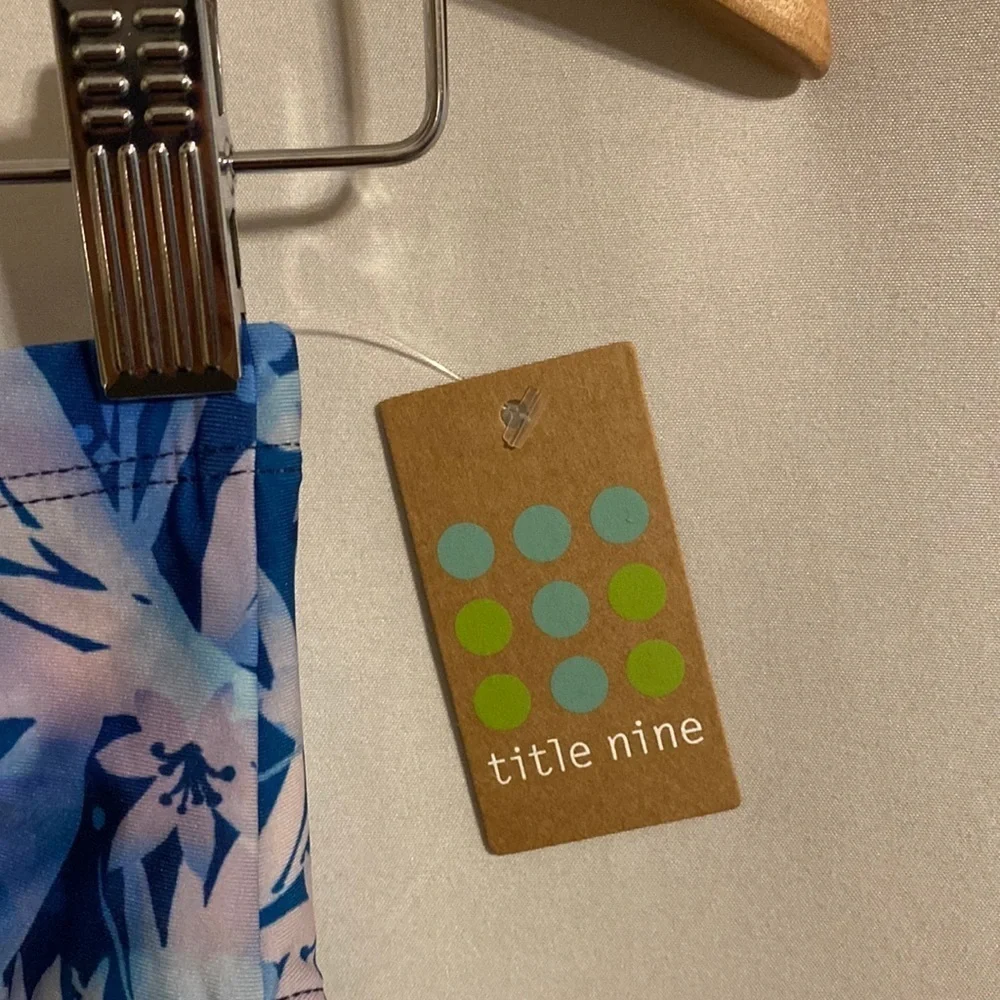 Title Nine high rise bikini small blue bottom swim NEW - Picture 2 of 5